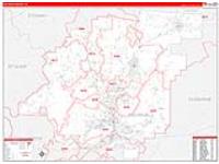 Calhoun, Al Carrier Route Wall Map