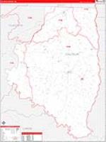 Calhoun, Ar Carrier Route Wall Map