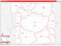Calhoun, Ia Carrier Route Wall Map