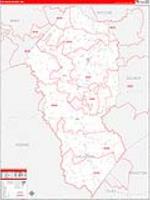 Calhoun, Wv Carrier Route Wall Map