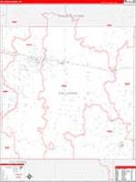 Callahan, Tx Carrier Route Wall Map