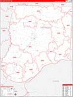 Callaway, Mo Carrier Route Wall Map