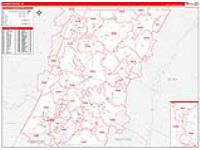 Cambria, Pa Carrier Route Wall Map