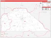 Camp, Tx Carrier Route Wall Map