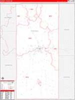 Campbell, Wy Carrier Route Wall Map