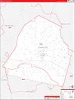 Candler, Ga Carrier Route Wall Map