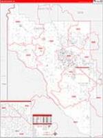 Canyon, Id Carrier Route Wall Map