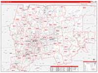 Capitol, Ct Carrier Route Wall Map