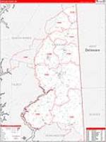 Caroline, Md Carrier Route Wall Map