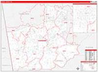 Carroll, Ga Carrier Route Wall Map