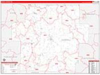 Carroll, Oh Carrier Route Wall Map