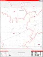 Carson, Tx Carrier Route Wall Map