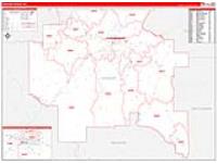 Cascade, Mt Carrier Route Wall Map