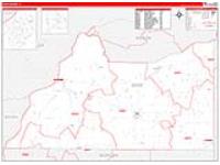Cass, Il Carrier Route Wall Map