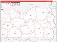 Cass, Ne Carrier Route Wall Map
