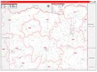 Cass, Tx Carrier Route Wall Map