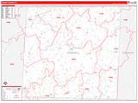 Caswell, Nc Carrier Route Wall Map