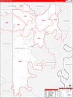 Catahoula Parish (), La Carrier Route Wall Map