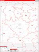 Cedar, Ia Carrier Route Wall Map