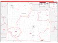 Cedar, Mo Carrier Route Wall Map