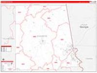 Chambers, Al Carrier Route Wall Map