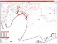 Chambers, Tx Carrier Route Wall Map