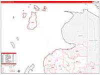 Charlevoix, Mi Carrier Route Wall Map