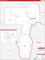 Charlton, Ga Carrier Route Wall Map