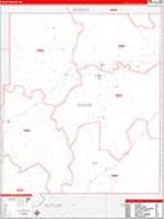 Chase, Ks Carrier Route Wall Map