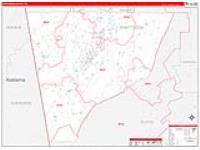 Chattooga, Ga Carrier Route Wall Map