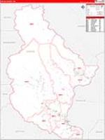 Chelan, Wa Carrier Route Wall Map