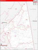 Cherokee, Al Carrier Route Wall Map