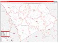 Chesterfield, Sc Carrier Route Wall Map