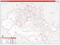 Chesterfield, Va Carrier Route Wall Map