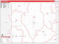 Chickasaw, Ia Carrier Route Wall Map