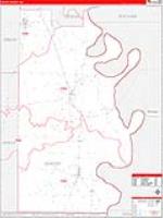 Chicot, Ar Carrier Route Wall Map