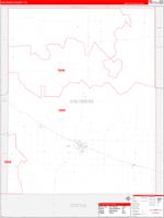 Childress, Tx Carrier Route Wall Map