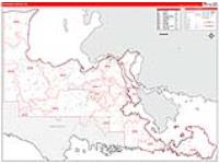Chippewa, Mi Carrier Route Wall Map