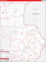 Chisago, Mn Carrier Route Wall Map
