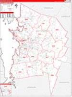 Chittenden, Vt Carrier Route Wall Map