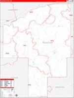 Choctaw, Ms Carrier Route Wall Map