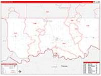 Choctaw, Ok Carrier Route Wall Map