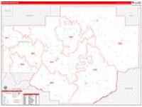 Chouteau, Mt Carrier Route Wall Map