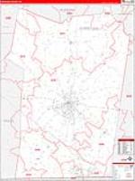 Christian, Ky Carrier Route Wall Map