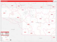 Christian County, MO Zip Code Wall Map Basic Style by MarketMAPS - MapSales