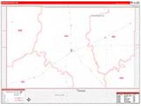 Cimarron, Ok Carrier Route Wall Map