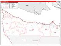 Clallam, Wa Carrier Route Wall Map
