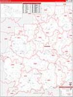 Clarion, Pa Carrier Route Wall Map