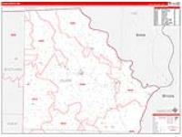 Clark, Mo Carrier Route Wall Map