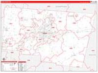 Clark, Oh Carrier Route Wall Map